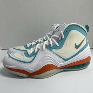 Nike Air Penny 5 Miami Dolphins CJ5396 100 Size 12.5 White Orange Basketball